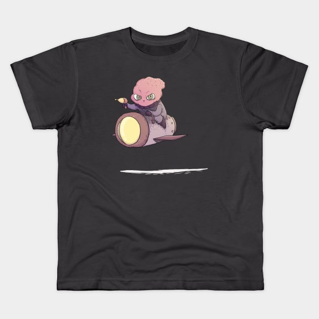 Glider Kids T-Shirt by NinoBalitaIllustration